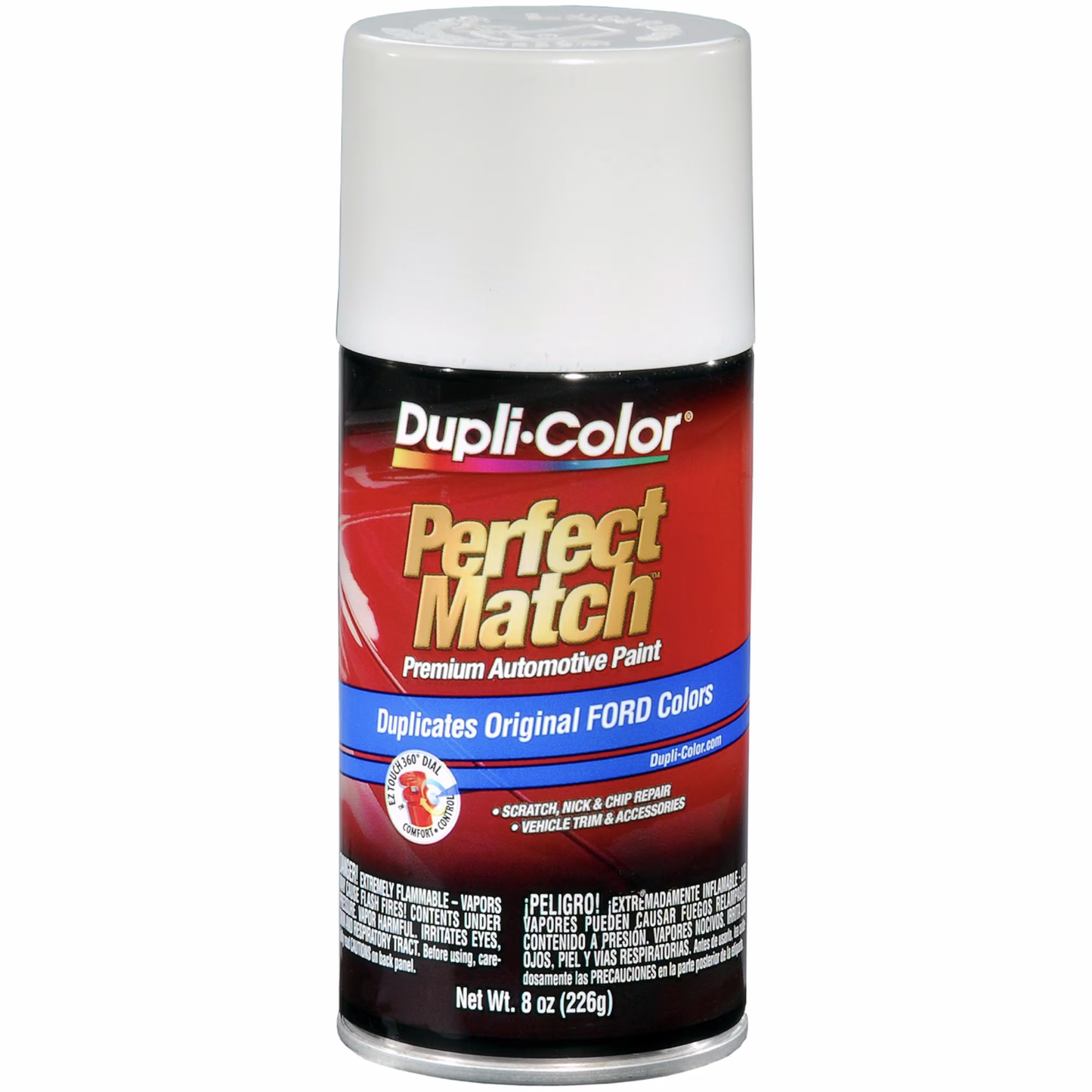 Dupli-Color BFM0335 Performance White Base Coat Premium Automotive Paint (8 oz.)