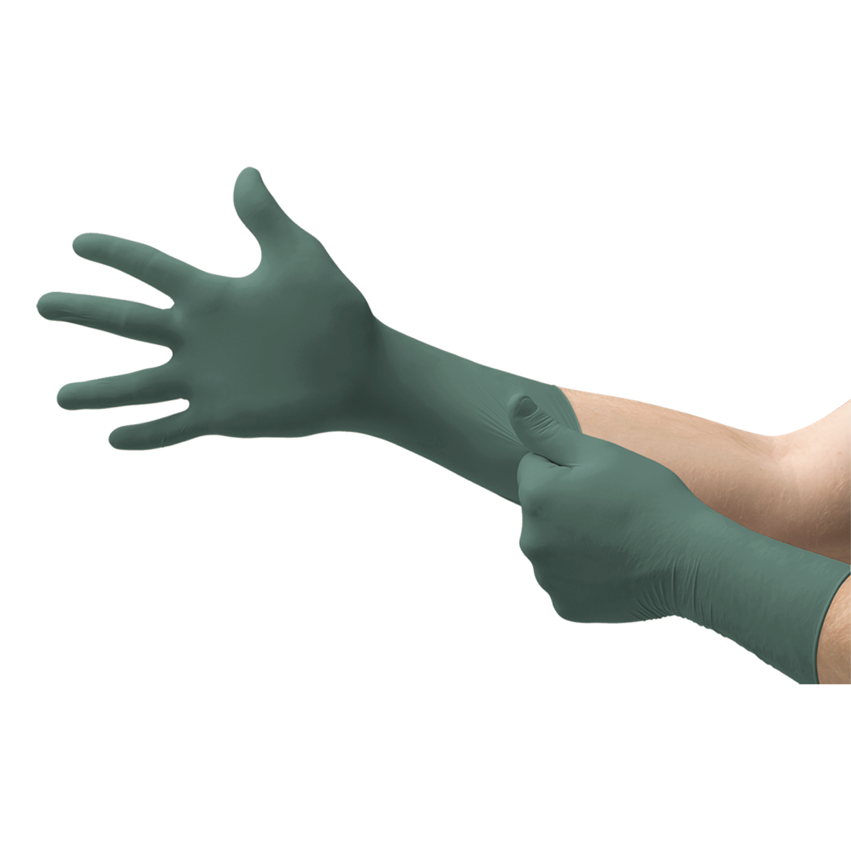 Dura Flock DFK608 Nitrile Industrial-Grade Gloves X-Large (50/Box)