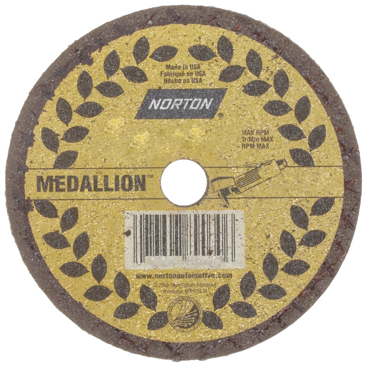 Norton 89030 Medallion 01/41 3 in. Cut Off Wheel 3/8 in. Center Hole (5 ct)