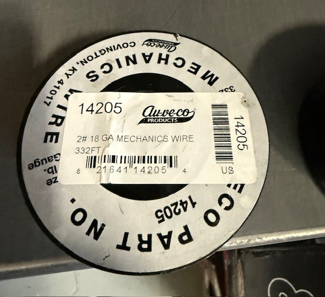 Auveco 14205 18 GA Mechanics Wire 332 Feet Soft Annealed Black Steel 18 Gauge