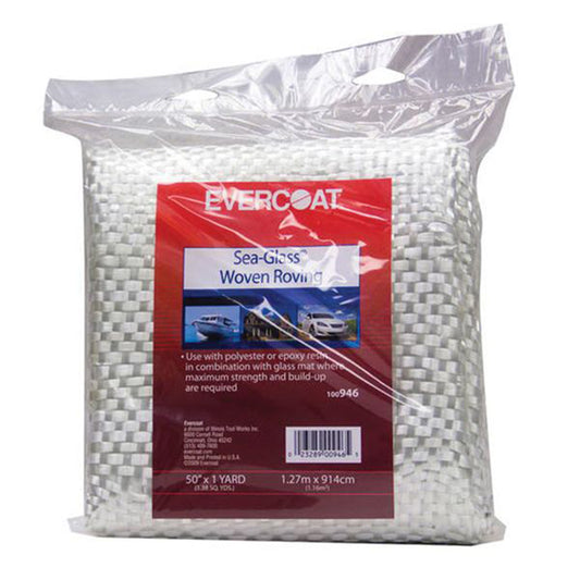 Evercoat 100946 Sea-Glass 50 in. x 1 yd. Fiberglass Woven Repair Roving