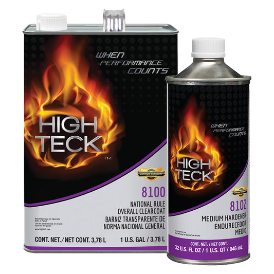High Teck 8100-1 4:1 NR Universal Clearcoat Kit (Gallon)