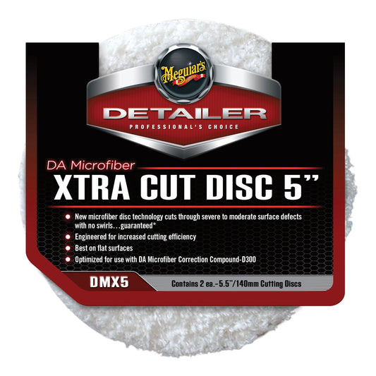 Meguiar's DMX5 Dual Action Xtra Cut Disc 5 in Microfiber Pad