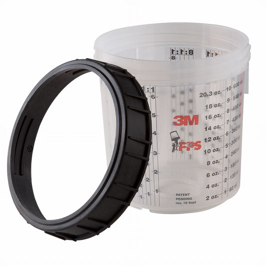 3M 16001 PPS Mixing Cup and Collar Standard 22 ounce (650 mL)