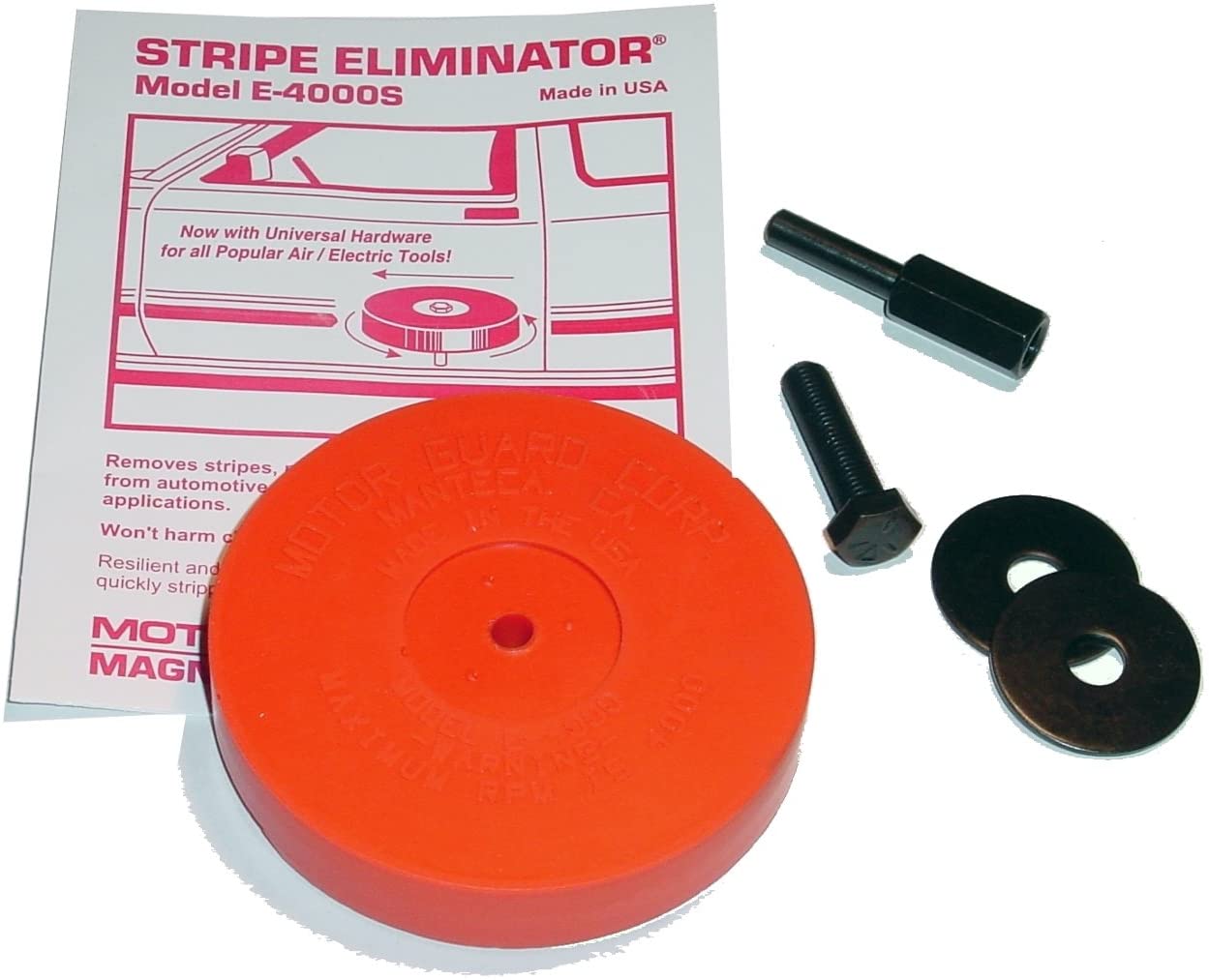 Motor Guard E-4000S 4000 rpm Resilient Compound Stripe Eliminator