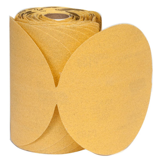 Norton 83821 Gold Reserve Sanding Disc Roll 6 in. 240 Grit PSA (100 ct)
