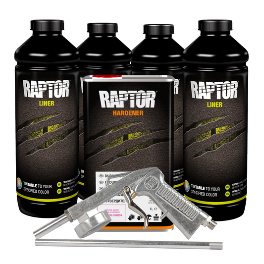 Raptor 821 Tintable Truck Bed Liner Kit with Gun (Gallon)