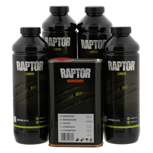Raptor White Truck Bed Liner Kit (Gallon)